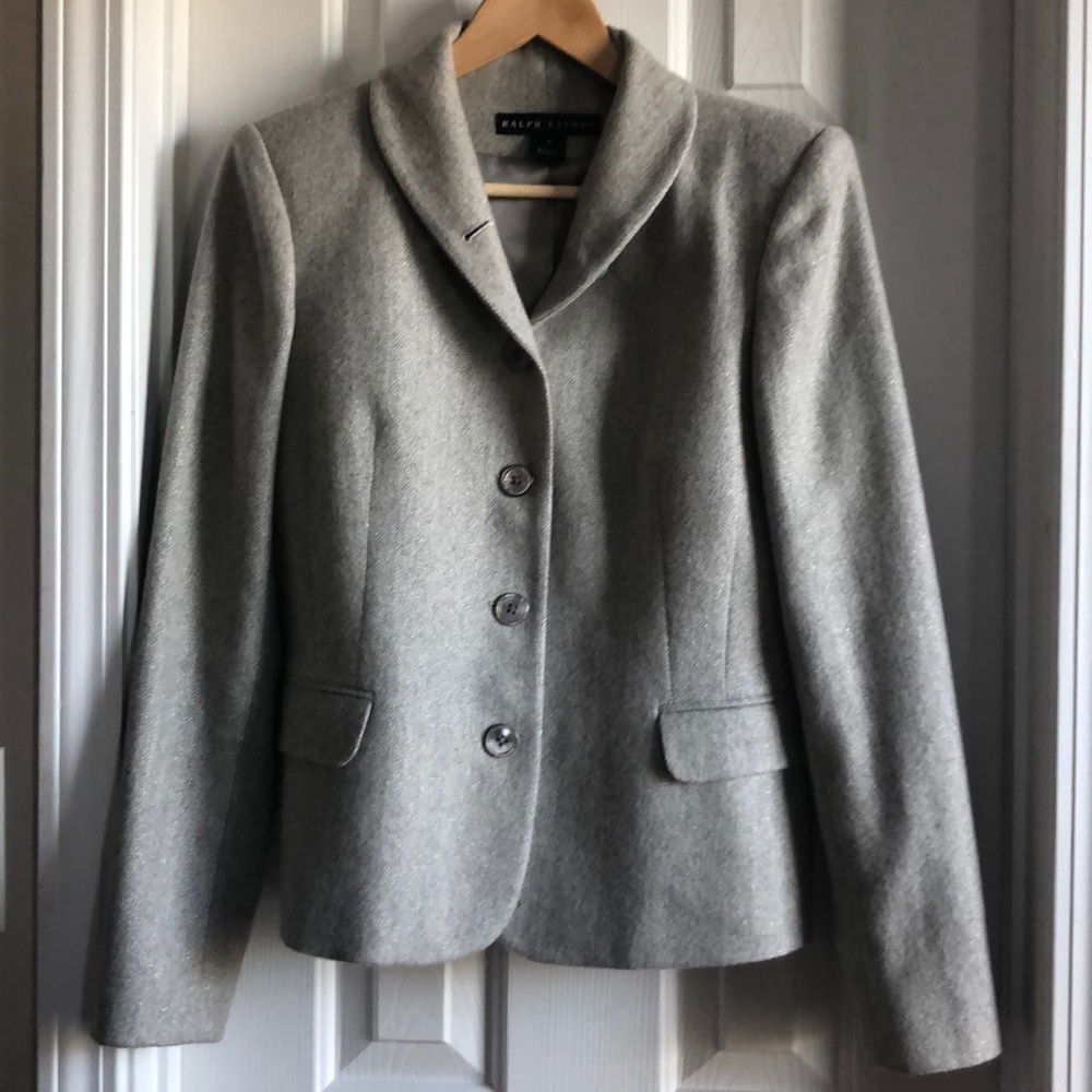 Ralph Lauren black label wool cashmere blazer - 8